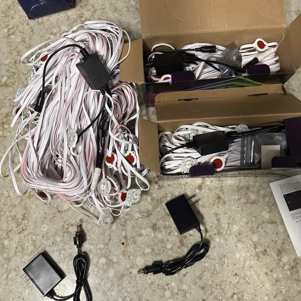 500FT Permanent Outdoor Lights,RGB Eaves IP67‎ Lights with App Control Remote
